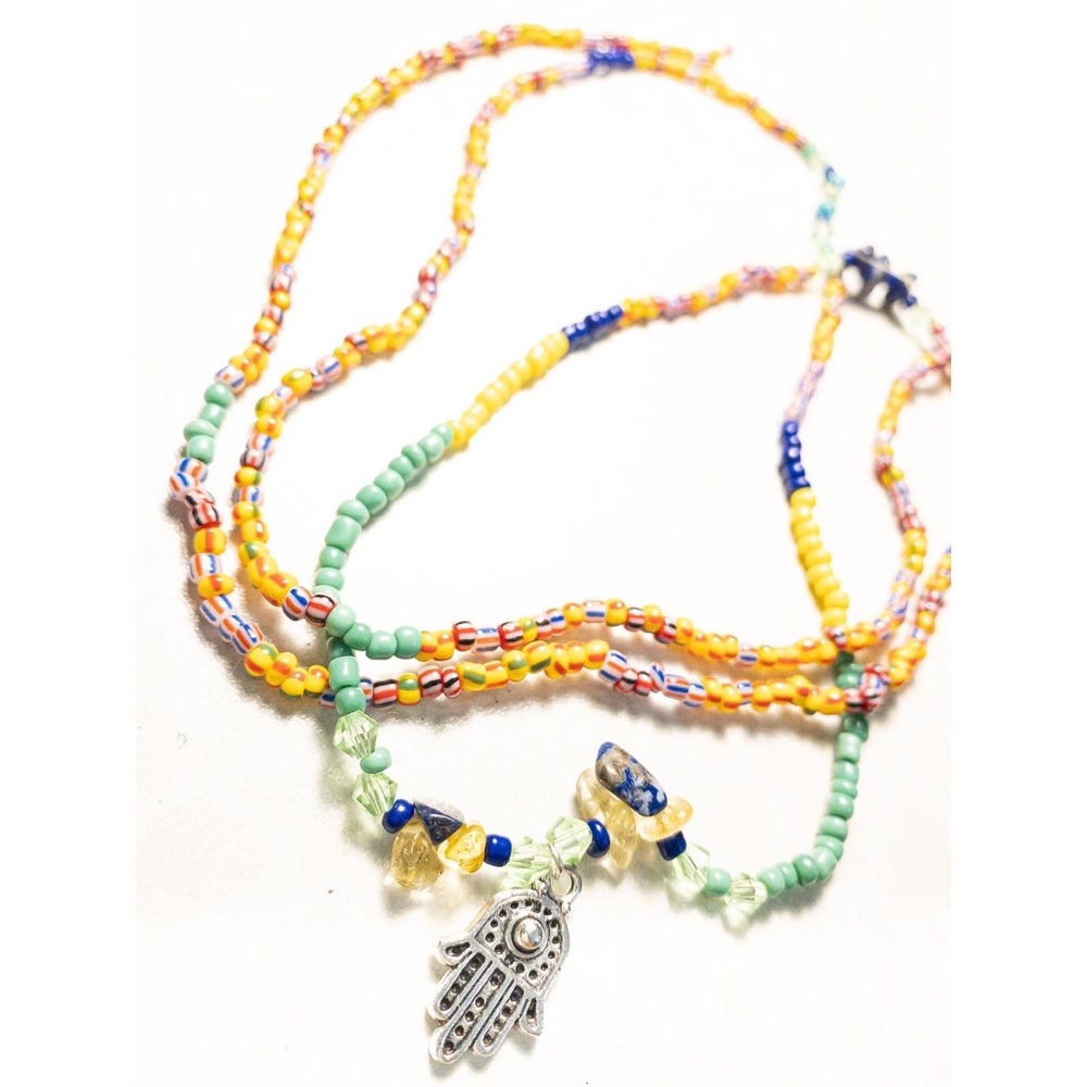 Double waist bead band